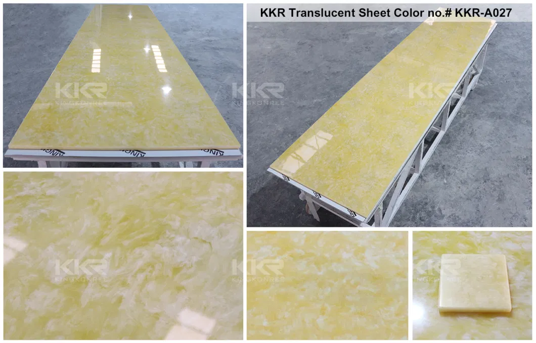 Top-Rated Translucent Modified Acrylic Solid Surface Sheets for Interior Decoration